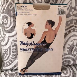 Adult Body Wrappers Total Stretch Tights, Stirrup Foot & Adjustable Straps!